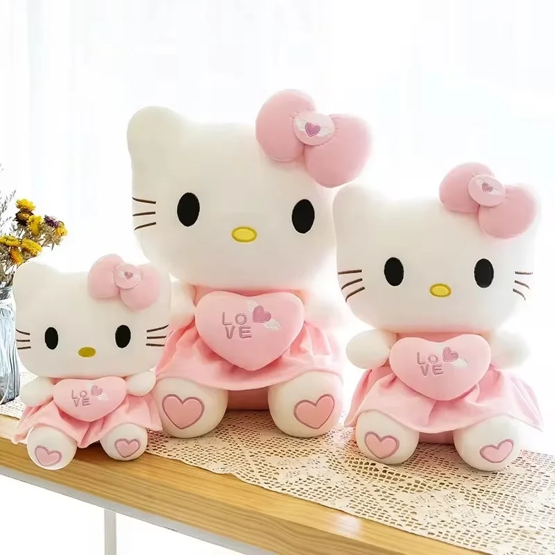 

Sanrio Kt, кошка, кукла, Милая женская розовая юбка, Женская подстилка, подушка, украшение для дома, детский подарок на день рождения