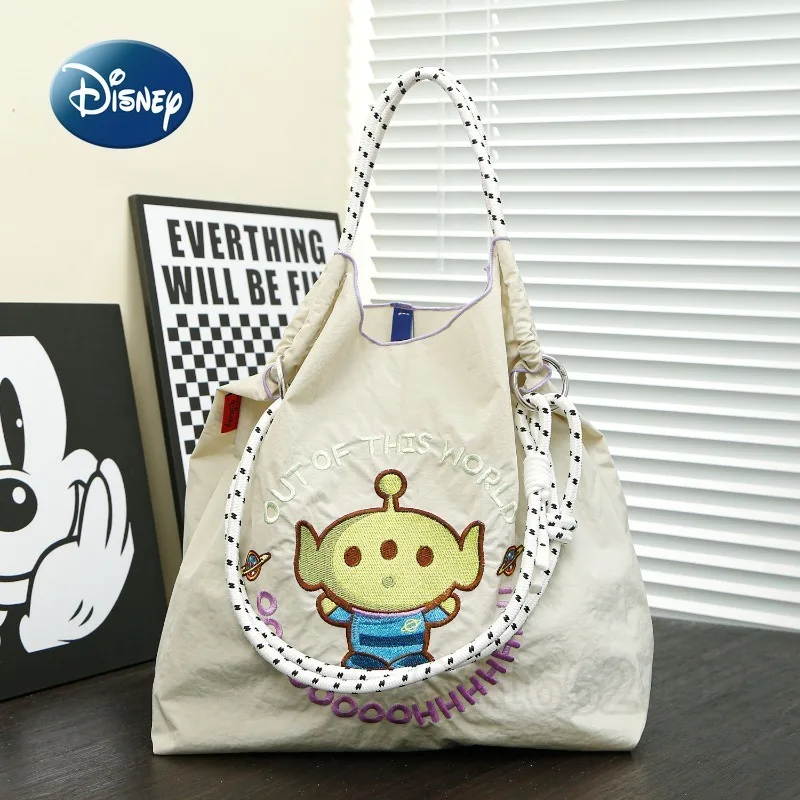 Disney New Women's Shoulder Bag Luxury Brand Original Cartoon Women's Handbag Embroidered Large Capacity Storage Women's Bag