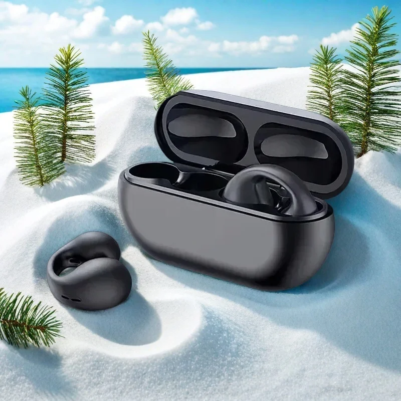 T75 Fone Bluetooth Headset 5.3 Wireless Bone Conduction Headphones Canceling HD Call Sports Gaming Earphone