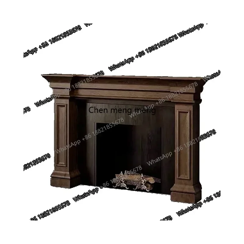 dd182dd182DD182X  Solid wood fireplace retro and old medieval locker, living room decoration porch corridor bedroom fireplace ra