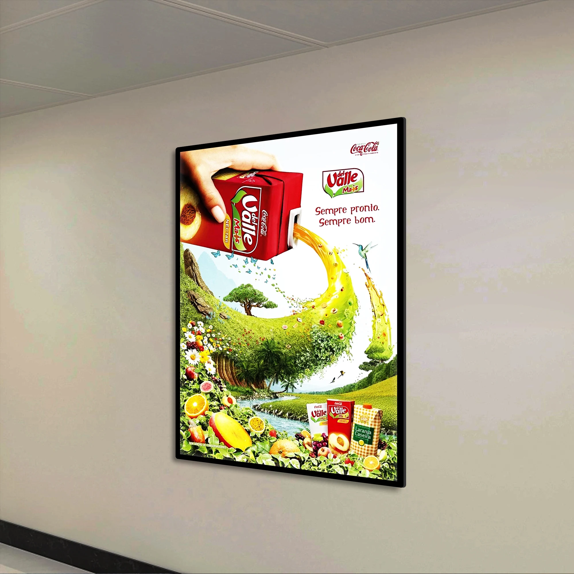 LED Poster Light Box Frame Illuminated Wall Display Ultra Thin Backlit Signage for Shop Promotion Cinema Movie Poster Menu Board