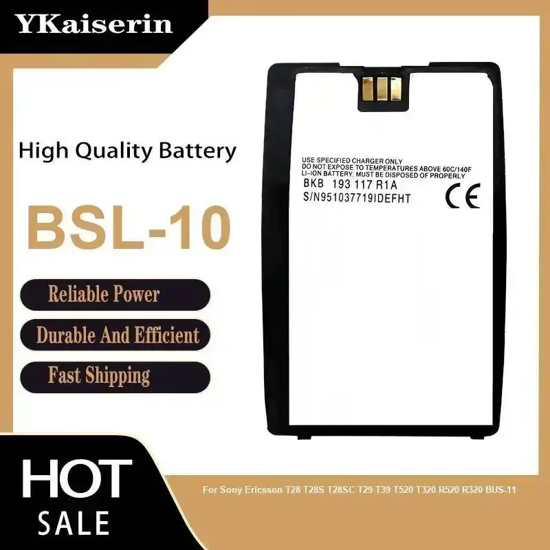 

Аккумулятор для мобильного телефона BSL-10 650 мАч для Sony Ericsson T28, T28S, T28SC, T29, T39, T520, T320, R520, R320, BUS-11