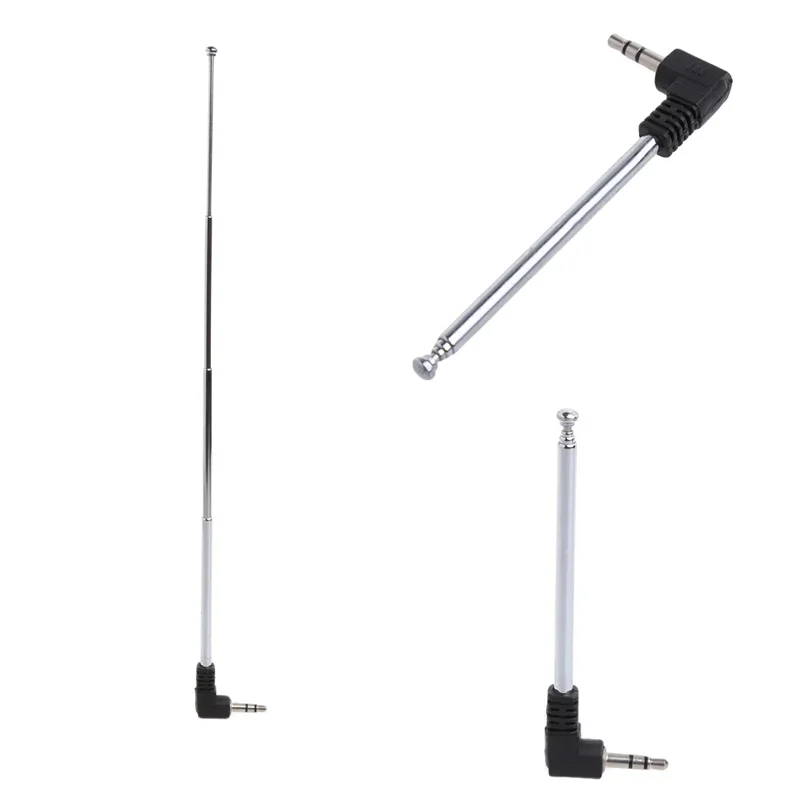 Retractable 3.5 mm FM Radio Antenna Aerial for Television Radio Electric Toy Remote Control Lamps Lanterns VCD Durable D7YA