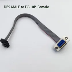 30CM DB9 MALE to FC-10P FEMALE CABLE rs232 serial port connector to 2.54MM FEMALE PLUG adapter Extension Cable