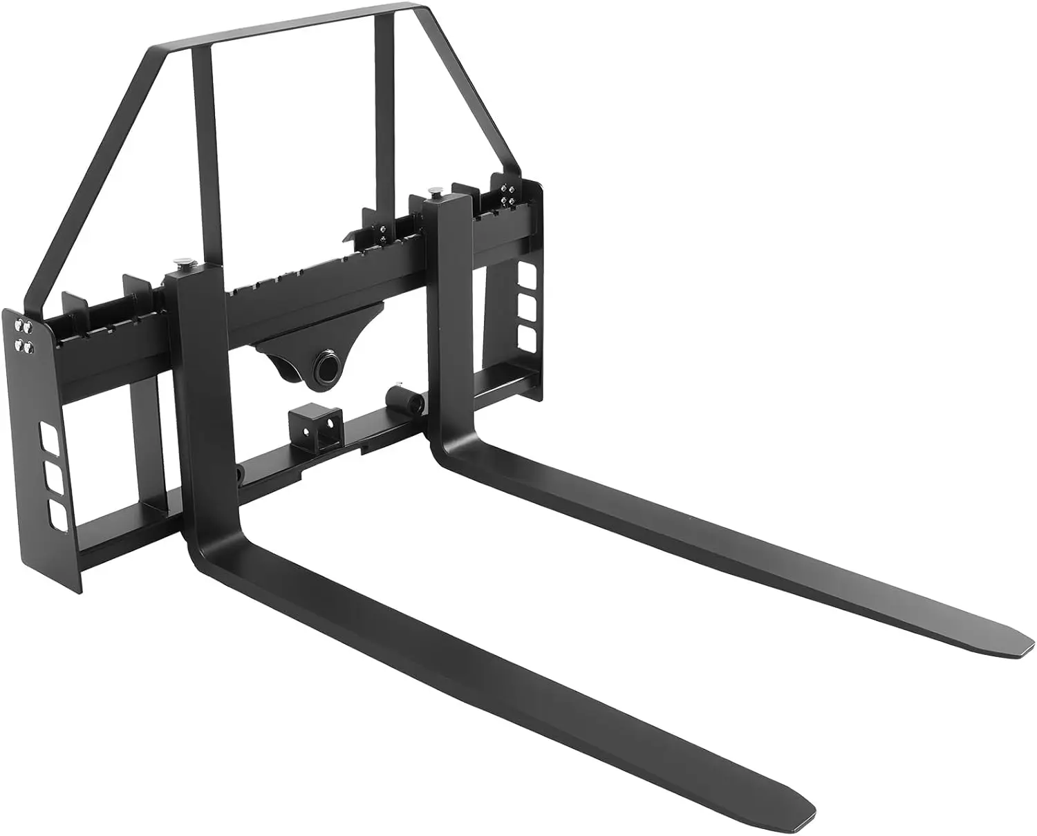 

Skid Steer Pallet Forks, 45" Pallet Fork Frame with 48" Fork Blades, 2-inch Hitch Receiver & Spear Sleeves, Rated 4,000 LB, Fit
