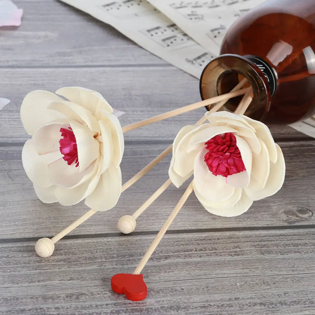 3Pcs Dry Flower Diffuser Sticks Exquisite Craftsmanship Long-Lasting Scent Release Bedroom Living Room Kitchen Aroma Diffusers