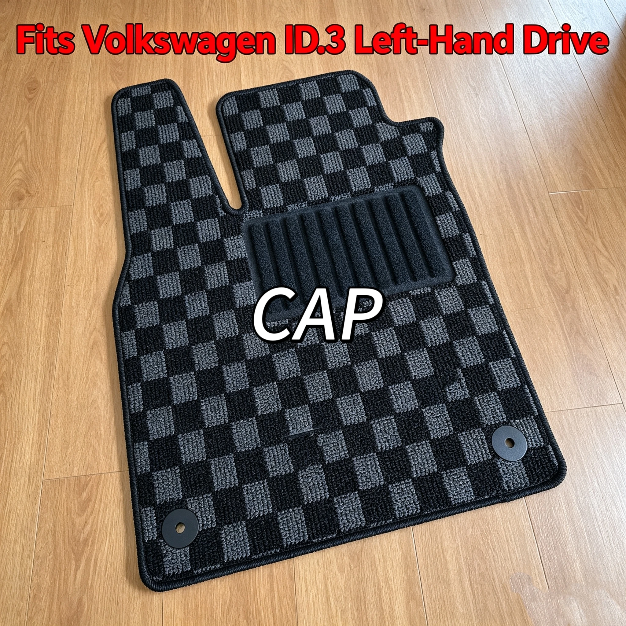 Premium Plush Car Floor Mats Custom Fit for VW ID.3 LHD, Waterproof Anti-Slip Soundproof All-Weather Interior Carpet view 2