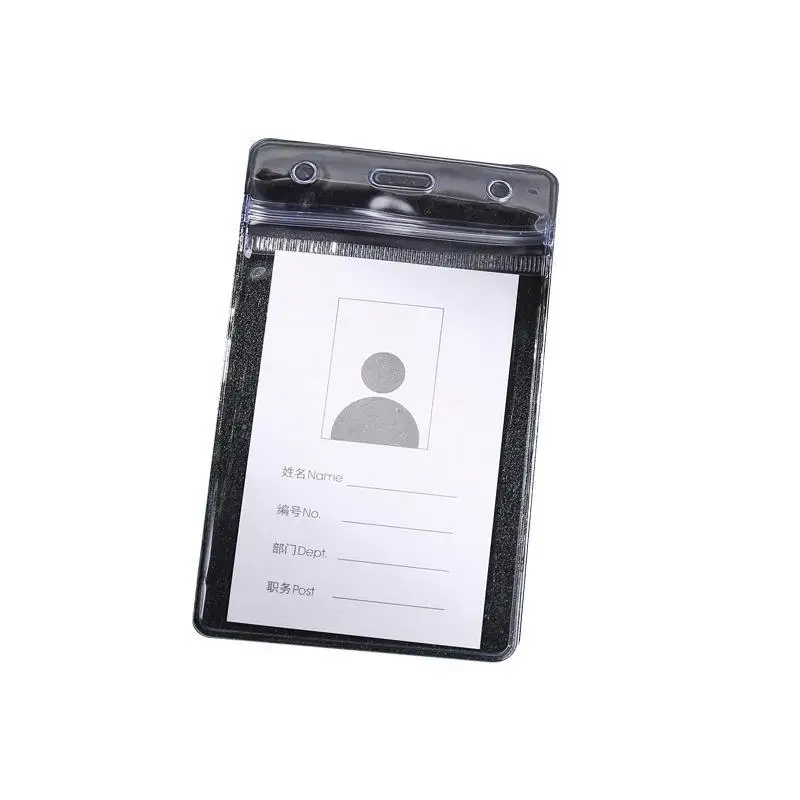 Waterproof Transparent Card Clip Plastic Protective Cover Bank Credit Card Protective Cover Identity Card Wallet