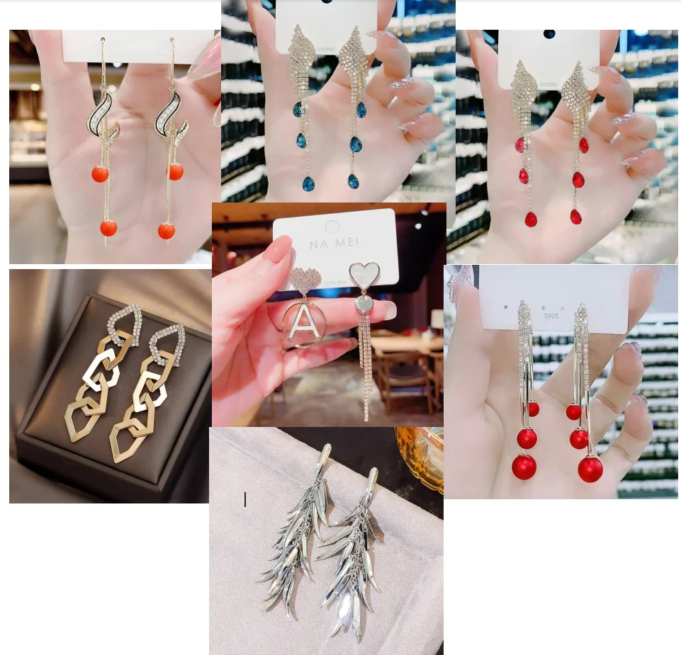 

Luxurious Long Fringe Earrings for Women European & American Fashion Statement Pieces