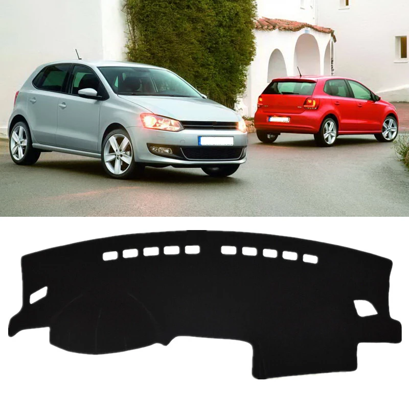 For Volkswagen VW POLO MK5 Vento Ameo 2009-2015 2016 2017 Dashboard Cover Mat Pad Dash SunShade Carpet Protector Car Accessories