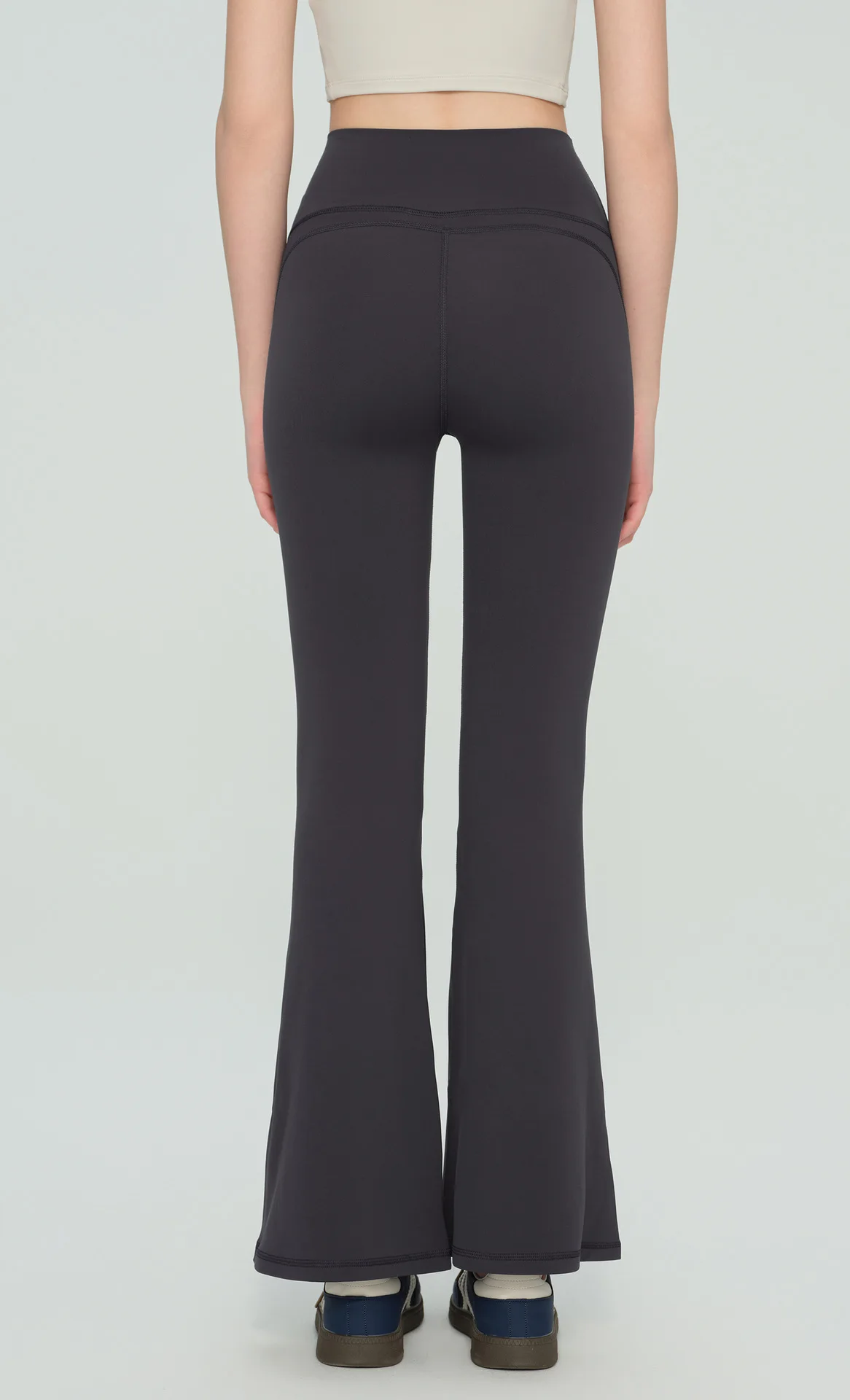 Damen High-Waist Eng Anliegende Hüftstraffende Schlanke Lange Yoga-Schlaghose Atmungsaktive Komfort-Fitness-Freizeit-Sport-Hose – Detail 18