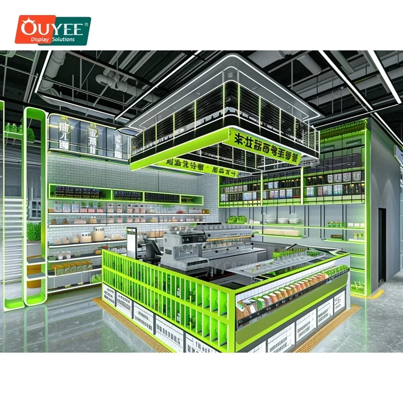 custom.Cafe Upgrade Project Full Service Cafe Equipment Layout Multi Layer Display Furniture