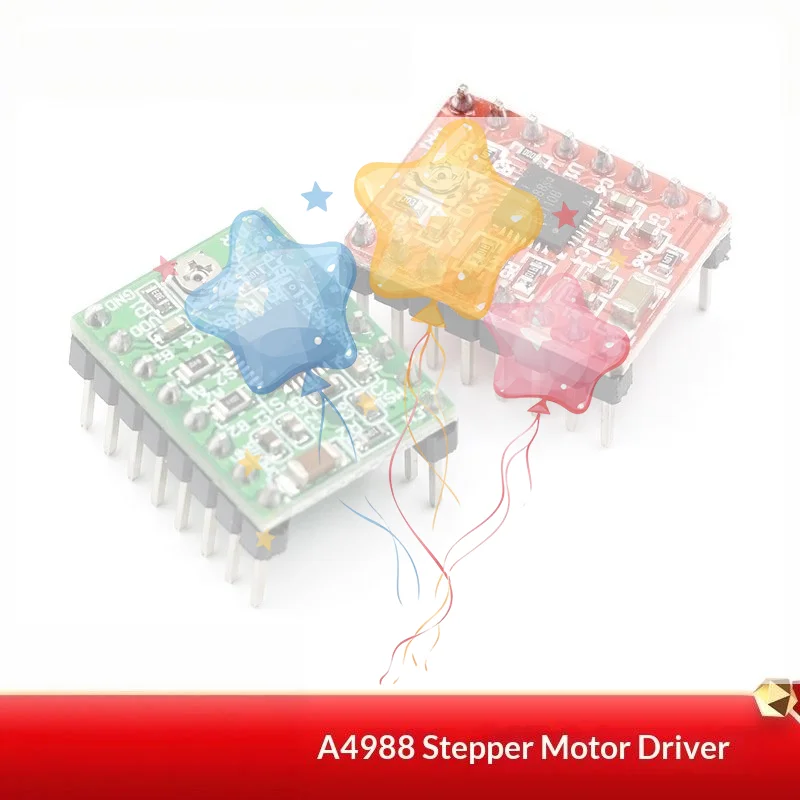 3D Printer Parts StepStick A4988 DRV8825 Stepper Motor Driver With Heat sink Carrier DIY Machine Control