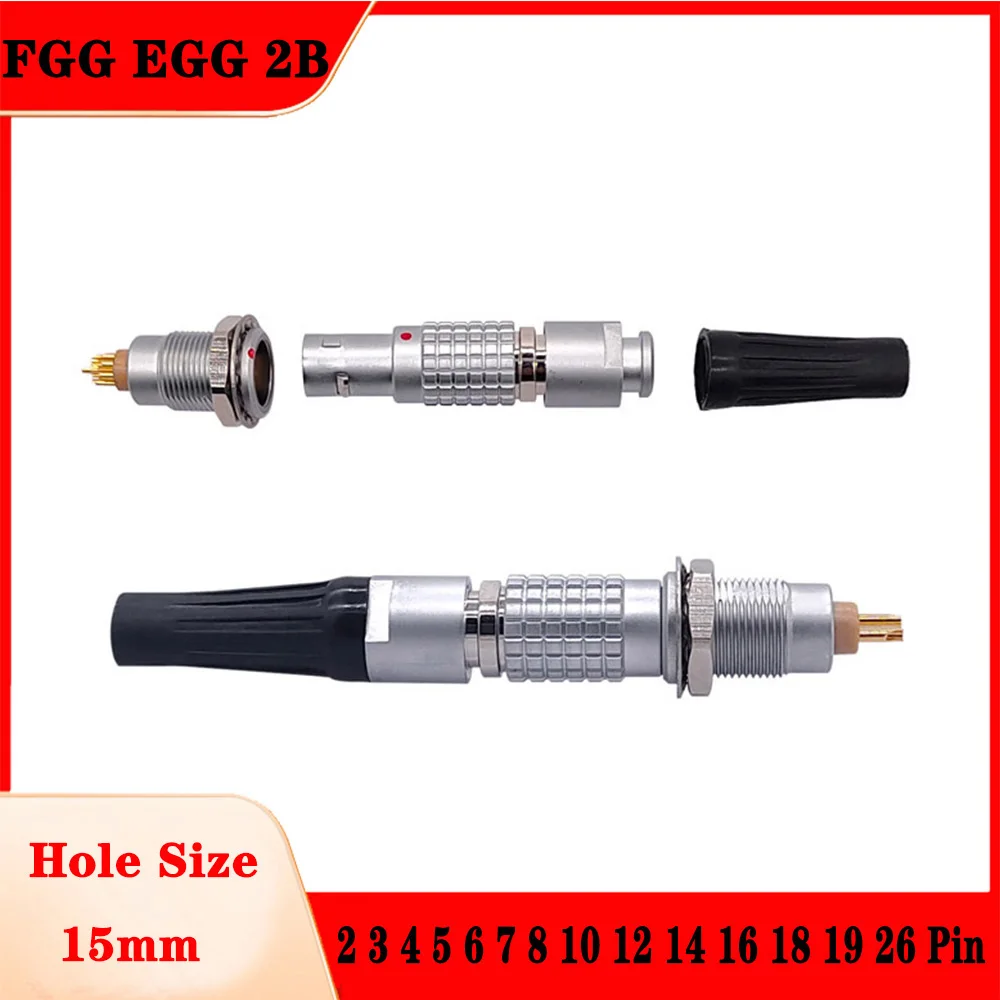 

FGG/EGG.2B.2 3 4 5 6 7 8 10 12 14 16 P Push-pull Self-locking Metal Quick Plug And Socket Connector For Audio Video Transmission