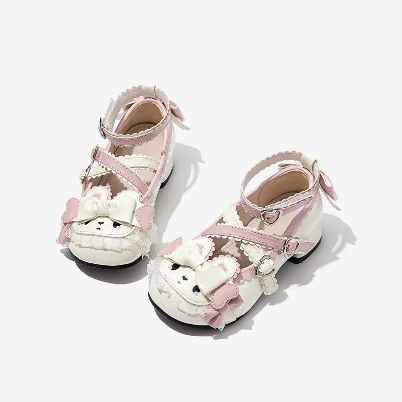 

2025 Children Leather Shoes for Girls Autumn New Fashion Korean Style Soft Bottom Anti-slippery Versatile Princess Lolita Shoes