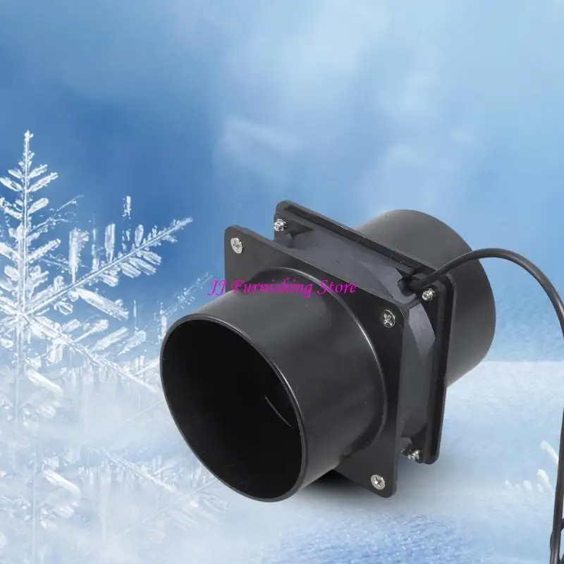 A9LB 3 속도 USB 5V 75mm 인라인 덕트 배기 팬 프린터 인클로저 온실 애완 동물 집 용 이중 환기 파이프가있는 배기 팬