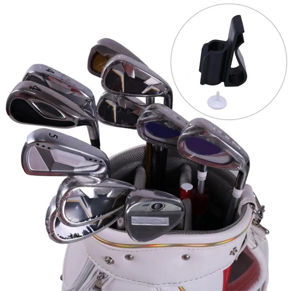 Golf Putter Clip Detachable Fixed Golf Clubs Plastic Golf Club Bag Clip Golfing Putter Clamp Holder Putter Clip Holder