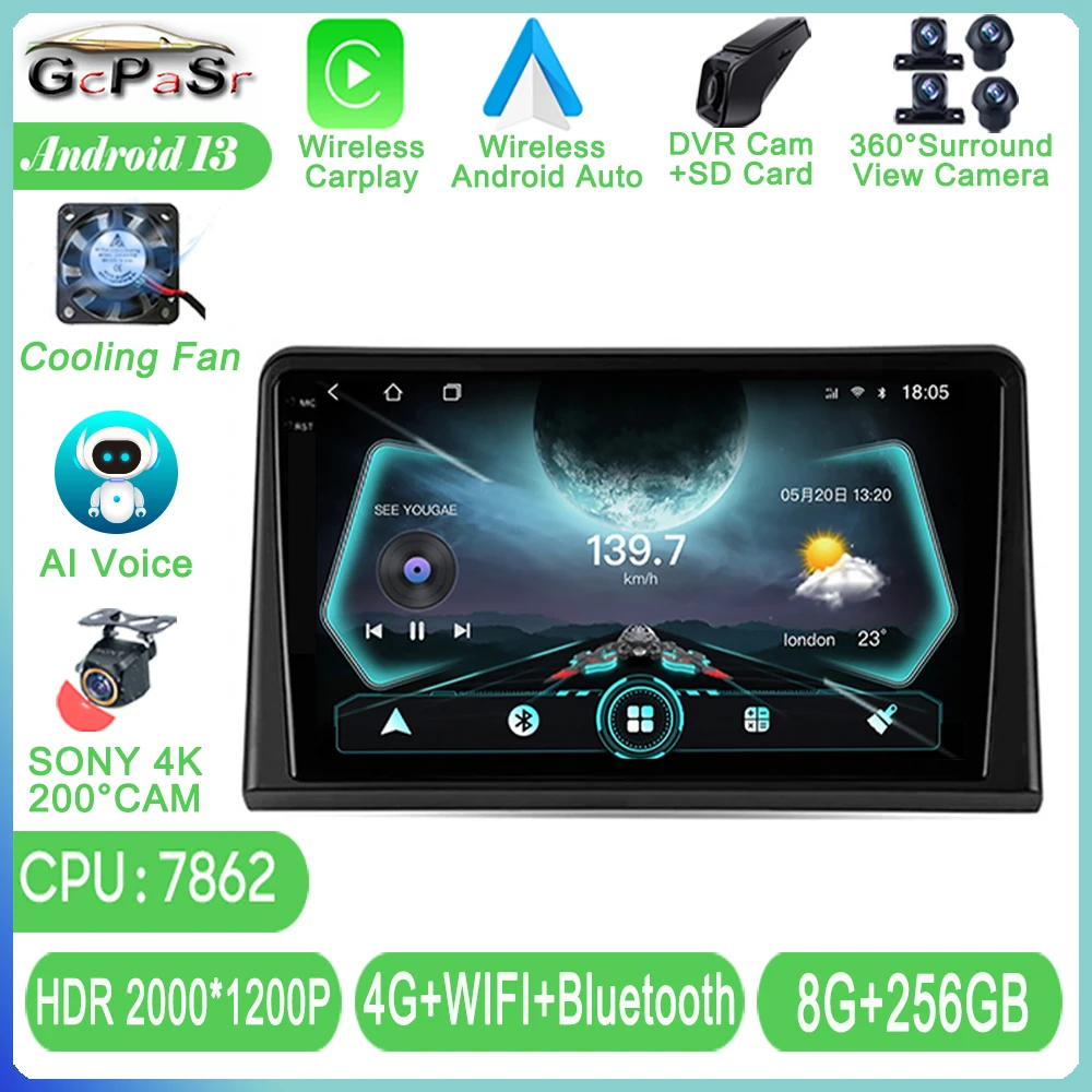 

Android auto For Hyundai Sonata 7 LF 2017 - 2019 Navigation Stereo HDR Screen Radio Carplay 5G WiFi BT Head Unit No 2din DVD Cam