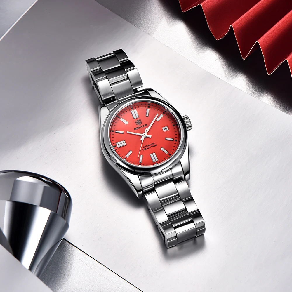 BENYAR 2025 Neue männer Uhren Top Luxus Automatische Uhr Für Mann Mechanische Armbanduhr Männer Uhr Geschenk Sapphire Spiegel Wasserdicht