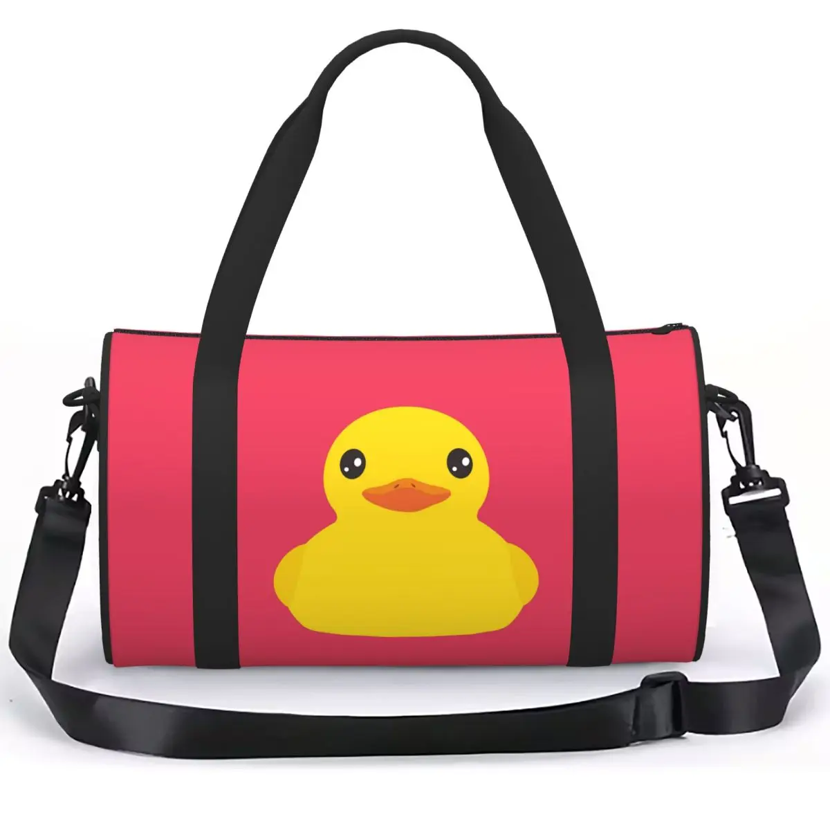 Yellow Classic Rubber Duck Luggage Bag Large Capacity Duffle Tote Bag Handbags Gym Bags Fitness Bag for Boys Girls