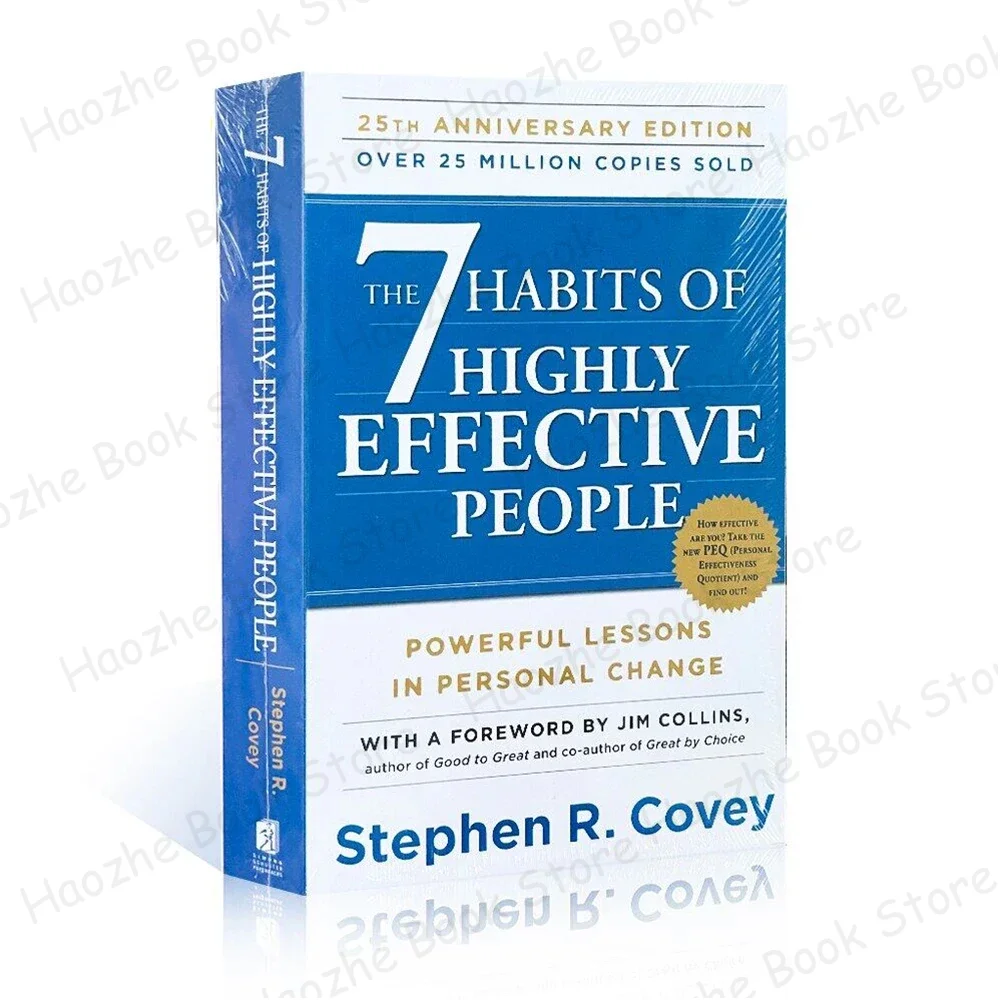 The 7 Habits of Highly Effective People By Stephen R. Covey in English Management Reading Learning Books for Adult