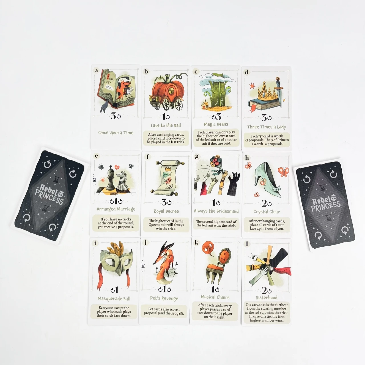 Nowa gra karciana o tematyce: nieposłuszna księżniczka, zabawna gra strategiczna, idealna dla przyjaciół, par i rodziny, doskonała gra dla każdego wieku.