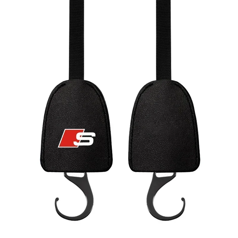 

Leather Car Seat Back Hooks Portable Hanging Bag Rack Car Accessories For Audi Sline A1 A3 A4 A5 A6 A7 A8 Q2 Q3 Q5 Q7 S2 S3 S4 T