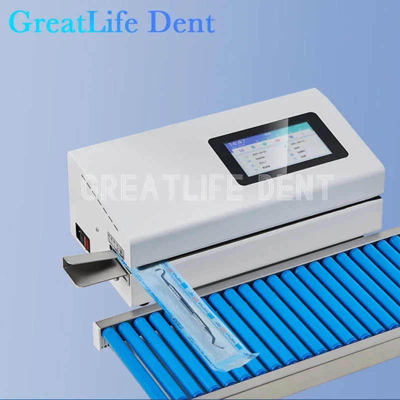 GreatLife Dent 7 inch touchscreen Lab medische automatische tandheelkundige sluitmachine Tandheelkundige sluitmachine of sterilisatiezak