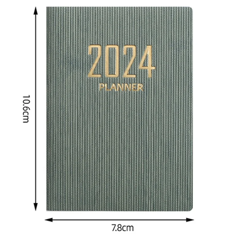 AED6-4Pcs 2024 Appointment Book & Planner - Jan. 2024 - Dec. 2024, Daily Hourly Planner 2024,Premium Paper
