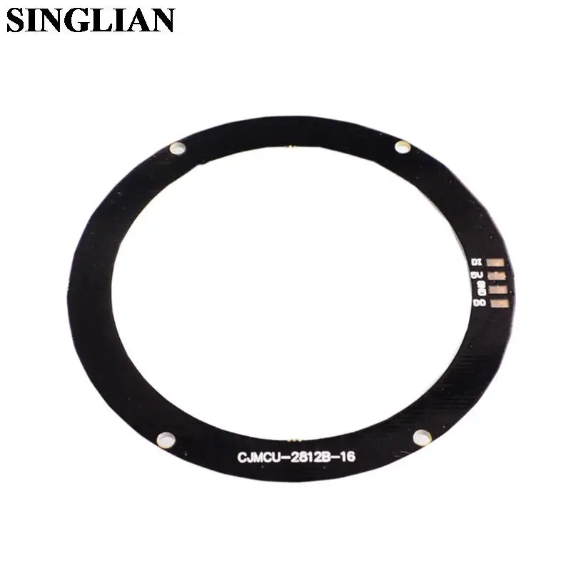 16-Bit WS2812 5050 RGB LED Light Built-in Full Colored Drive Intelligent Development Board Round Ring Module 16 LED Lamp Bead