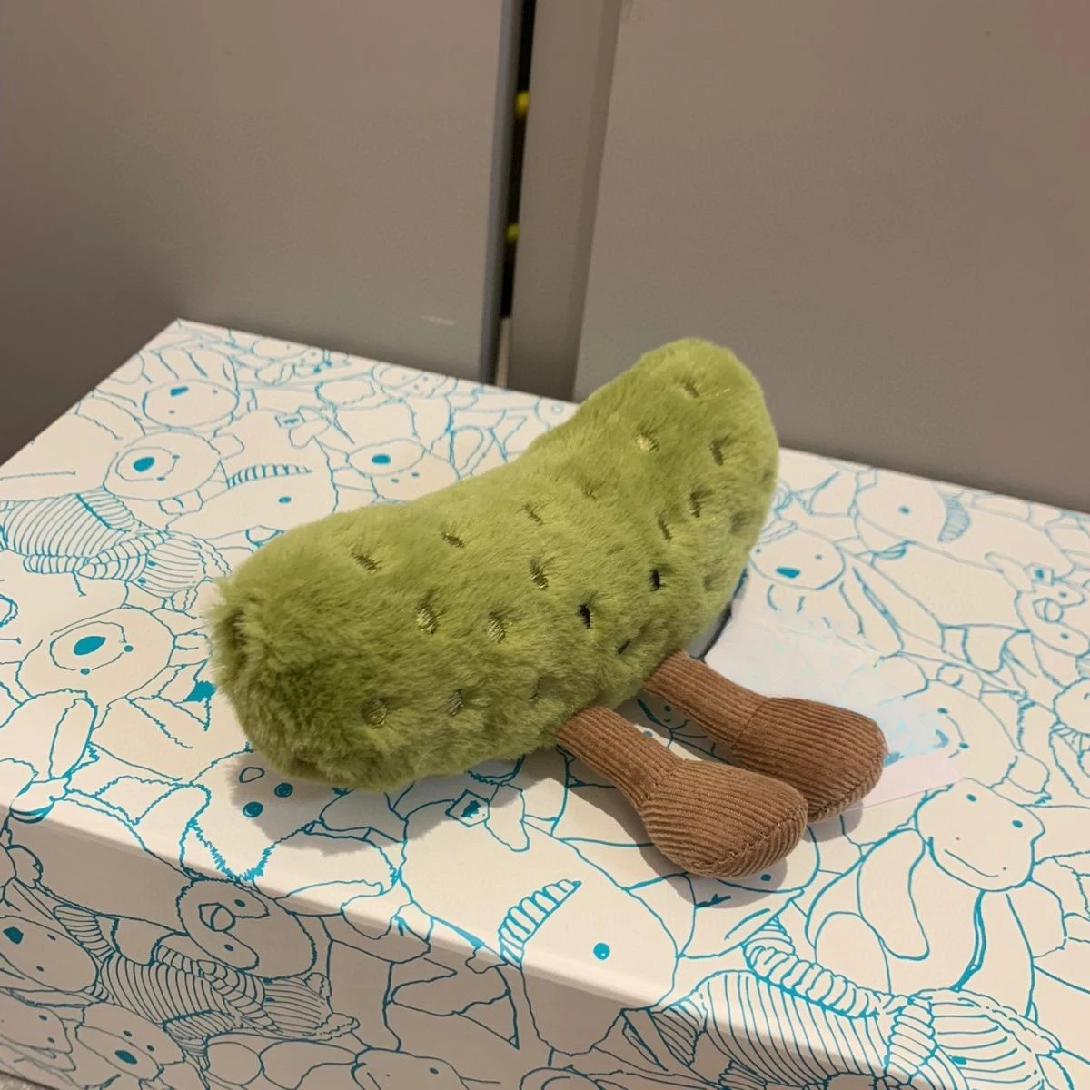 Divertida muñeco de peluche de pepino azedo, colgante de vegetales, juguete creativo, regalo súper bonito para niños, juguete de peluche Jellycat