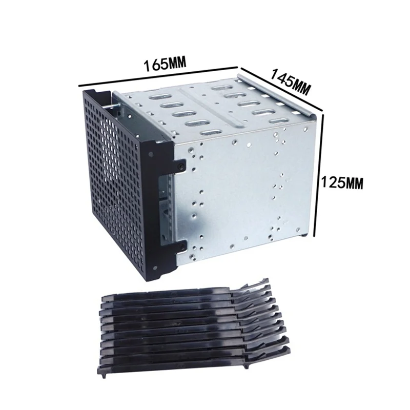 New 5.25 Inch to 5 x 3.5 Inch SATA HDD Cage Rack Hard Drive Disk Enclosure HardDrive Disk Tray Caddy Adapter