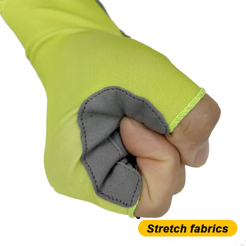 Guantes de Ciclismo de medio dedo sin dedos para hombre y mujer, guante de ciclismo de montaña, gimnasio, Fitness, pesca, entrenamiento en bicicleta, Verano