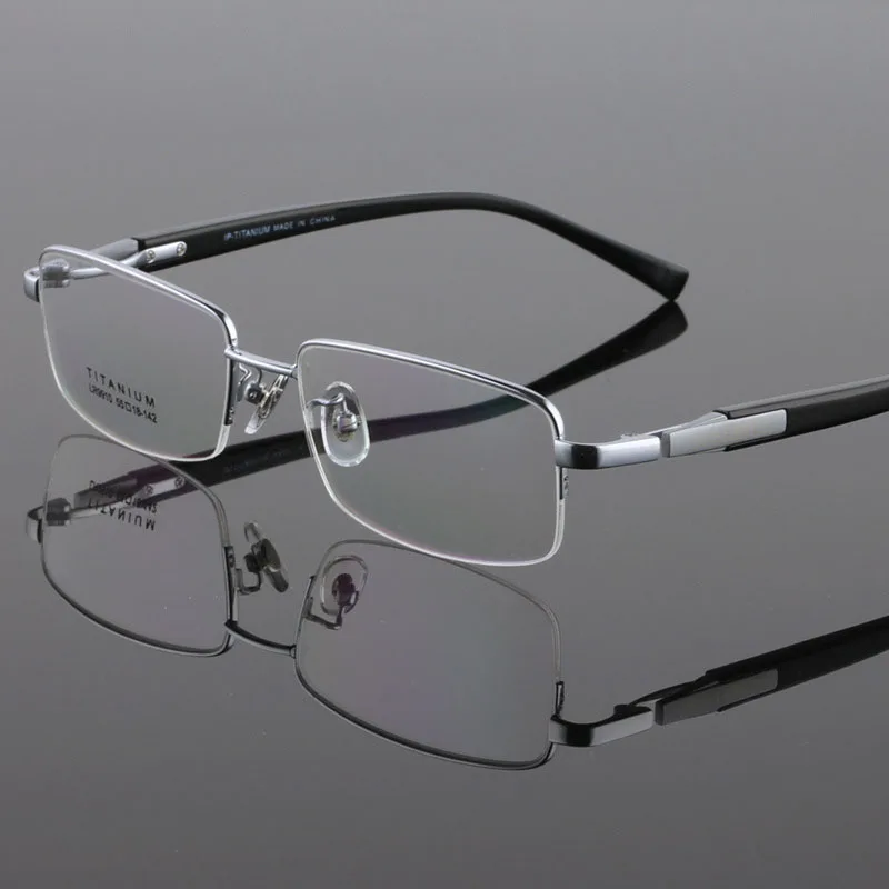 HDCRAFTER Men Pure Titanium Eye Glasses Frames High Quality Prescription Optical Business Luxury Spectacle Frame Eyewear