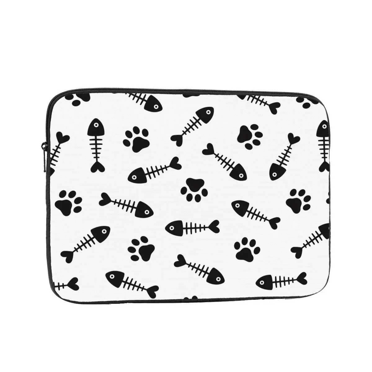 Laptop Sleeve Case 10 12 13 15 17 Inch Notebook Bag Case Animal Paw Cat Fish Tablet Shockproof Case