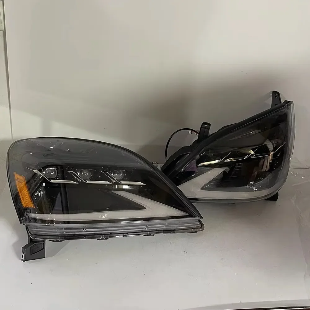 2Pcs LED Headlight For Lexus GX470 2003-2009 DRL Daytime Running Light Dynamic Turn Signal
