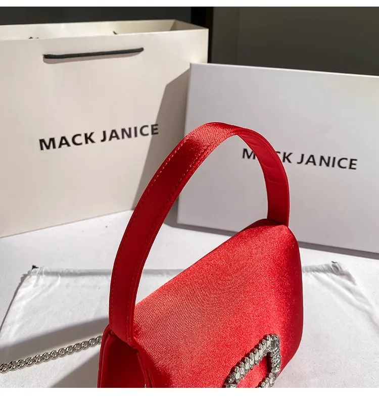 

Высококачественная роскошная атласная женская сумочка-клатч для свадьбы и вечеринок, блестящая, с бриллиантами, вечерняя сумка, сумка через плечо