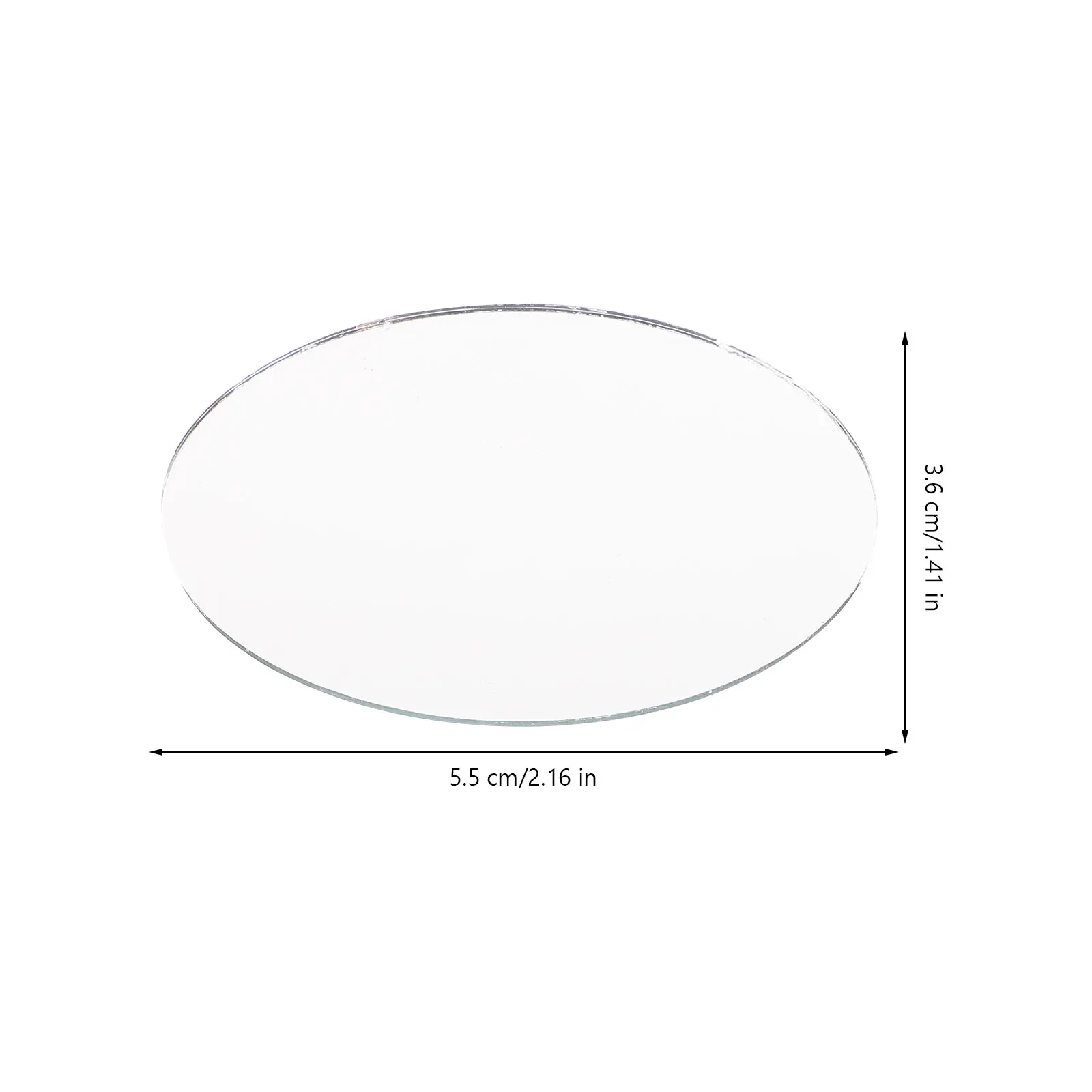 

20 Pcs Oval Lens Makeup Mirror for Arts and Crafts Small Vanity Accessories Mirrors