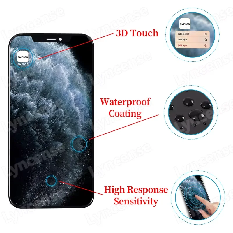 AAA+ Quality OLED For iPhone 11 Pro LCD Display Screen Replacement For iPhone 11 Pro LCD With 3D Touch Assembly