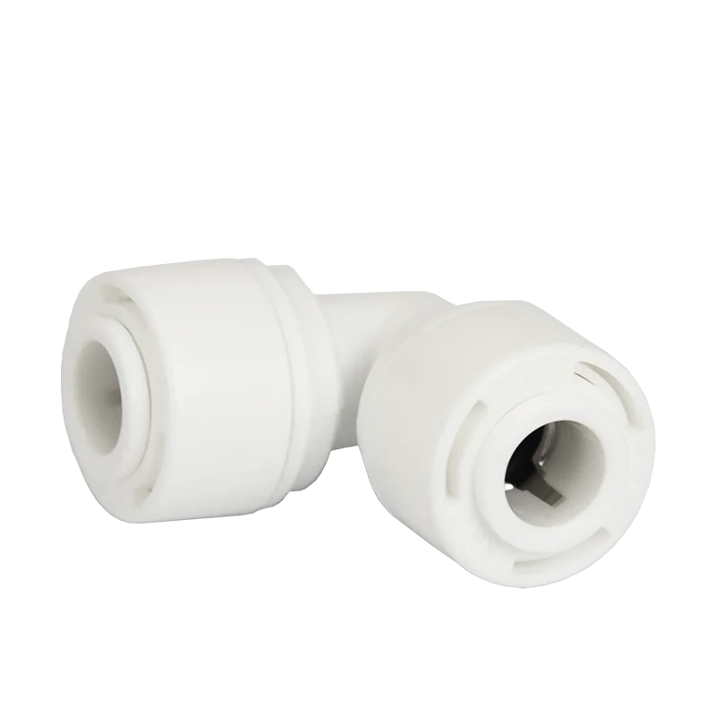 Eblow 1/4 "push-in x 1/4" push-in com braçadeira ro encaixes KL-01