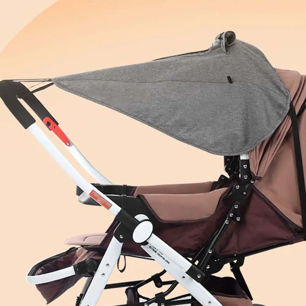 Pram Stroller Accessories Elastic Band Sun Hood Pushchair Cap Baby Stroller Sun Visor Carriage Sun Shade Sunshade Cover