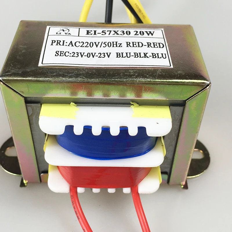 20W square transformer 220V to dual 12V15V18V24V32V power amplifier transformer pure copper power supply can be customized