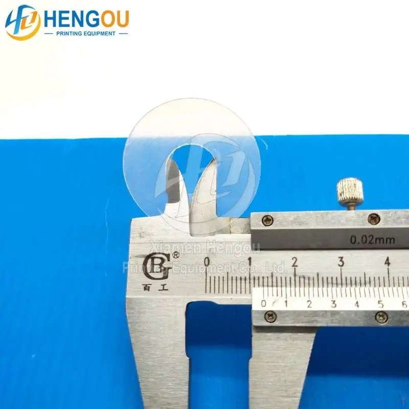 Peça de impressão offset com ventosa de borracha branca 35x13x1mm