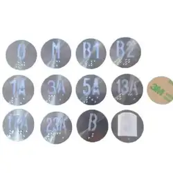 10PCS Elevator Button Character Symbols Complete Straight Through 30MM Round Stainless Steel With Braille Elevator Parts