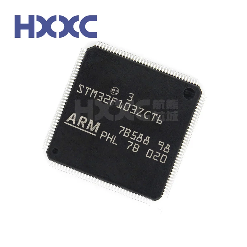 

5PCS NEW Original Integrated Circuits STM32F103 STM32F103ZCT6 ic chip LQFP-144 ICs MCU Microcontroller