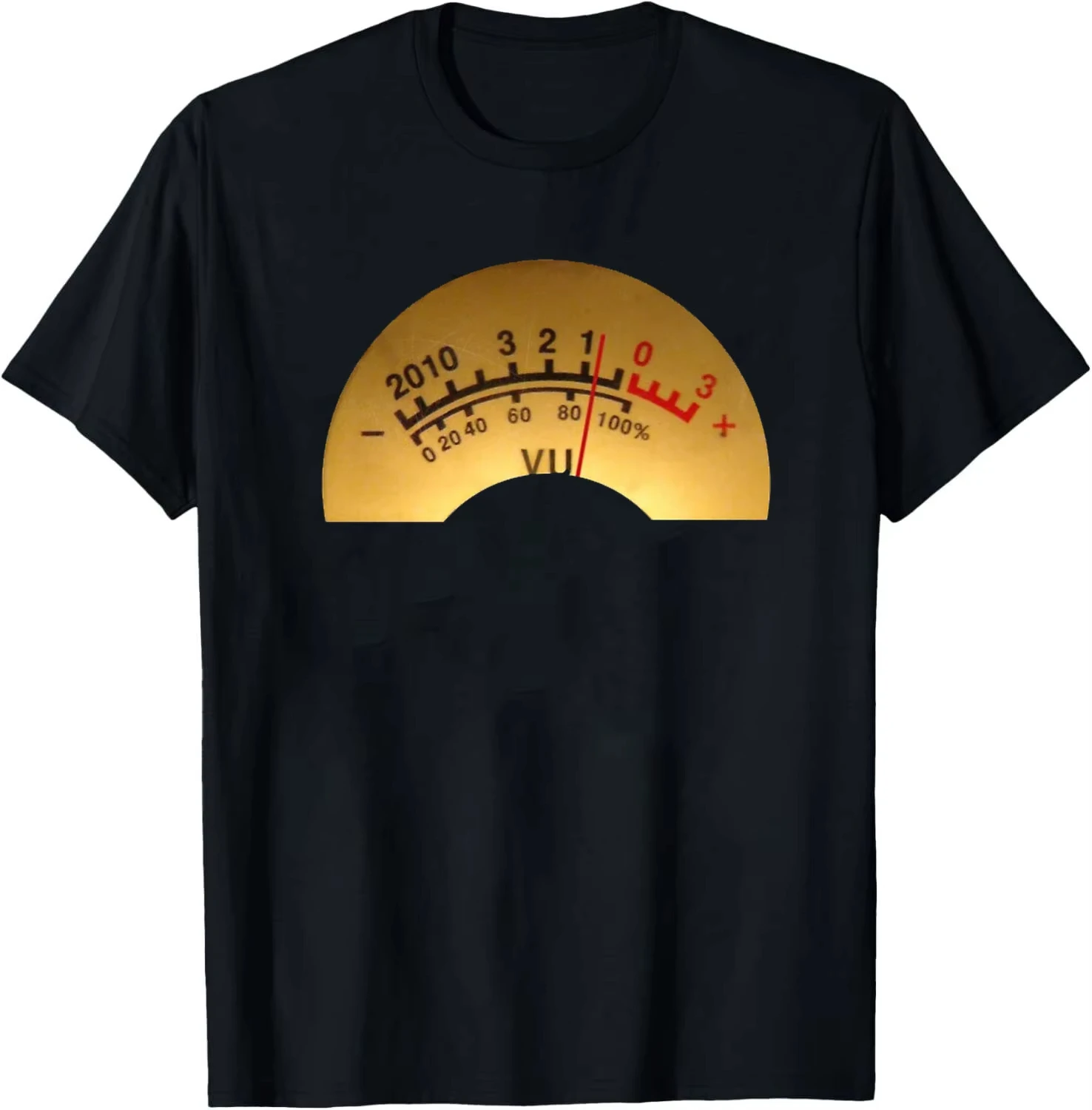 Volume VU Meter Vintage Men T-shirt Audio Engineer Recording Crew Neck Summer  Women Short Sleeve Casual Top Aesthetic Clothes - view 4