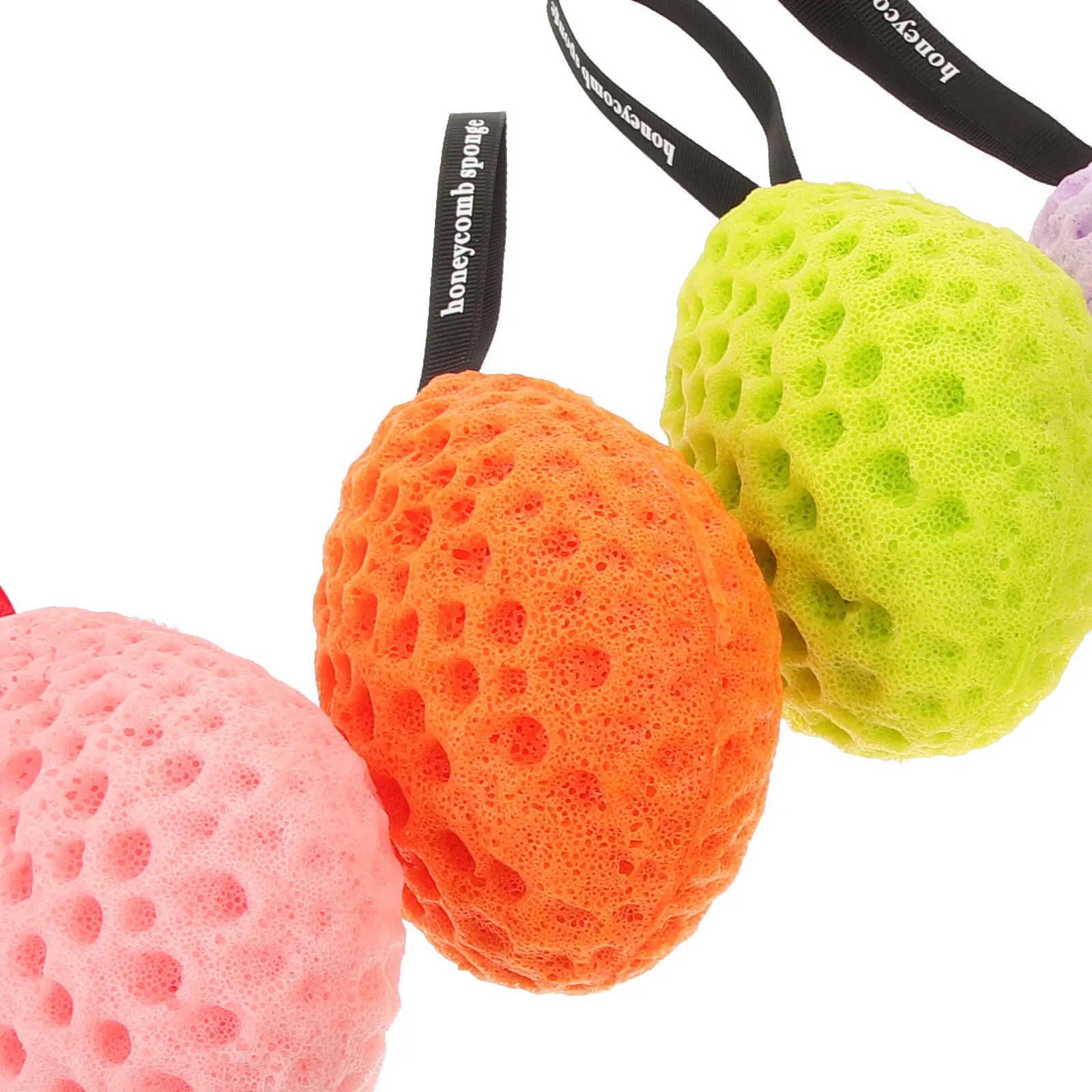 

6pcs Bath Sponges For Kids Honeycomb Body Wash Scrubber Exfoliating Shower Sponge Baby Skin Cleaning Bathroom Supplies