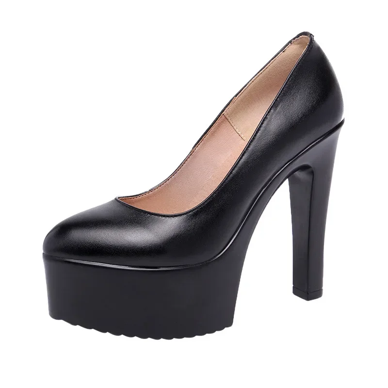 Zapatos de pasarela con plataforma de talla grande 32 43, zapatos de boda para mujer, zapatos de novia 2024, tacones altos poco profundos, zapatos