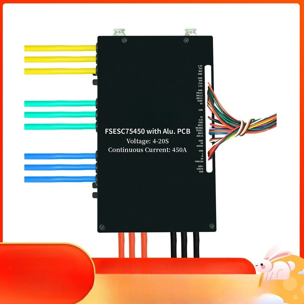 Flipsky Fsesc 75450 84v High Current 450a Esc Base On Vesc With Aluminum Water Cooling Enclosure For E-foil Fighting Robot