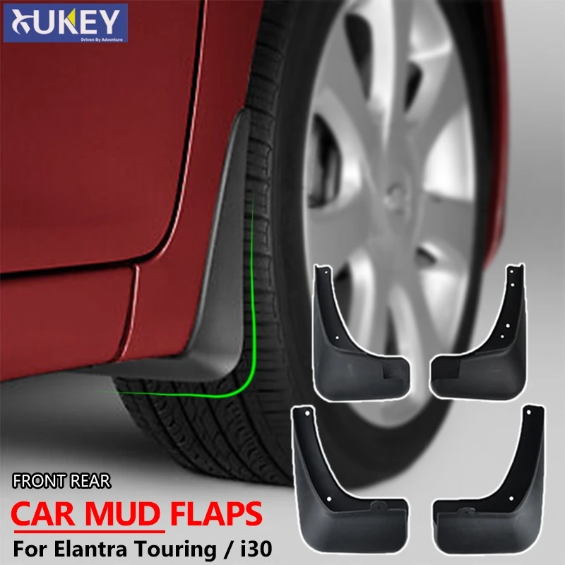OE Styled Molded Mud Flaps For Hyundai Elantra Touring i30 i30cw 2007 - 2012 Mudflap Splash Guards Mudguards 2008 2009 2010 2011